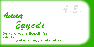 anna egyedi business card